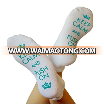 New Goods Combed Cotton Labor Delivery Socks, Pregnancy Funny Non Skid Maternity Hospital Socks